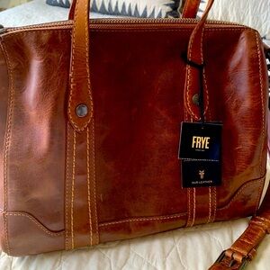 FRYE Melissa Double Handle Satchel Cognac bag
